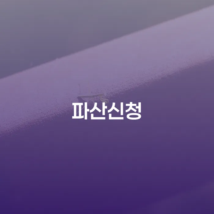개인회생인가 개인파산 믿고 진행 할 수 있는