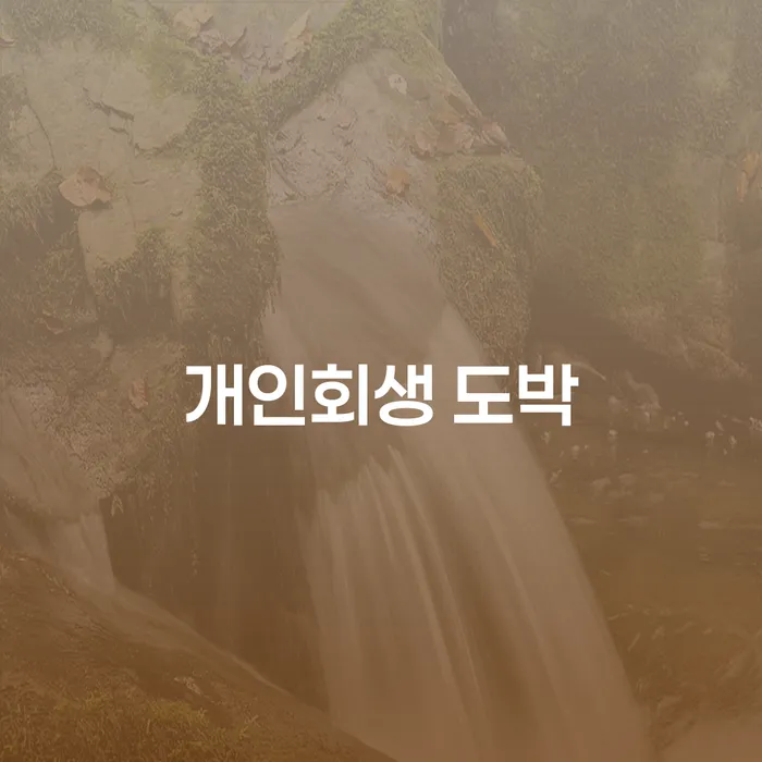 개인회생소득 개인파산 잘 하는 곳