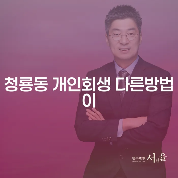 청룡동 개인회생 다른방법이